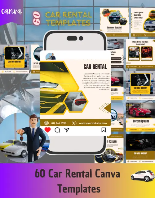 Car Rental Canva Templates