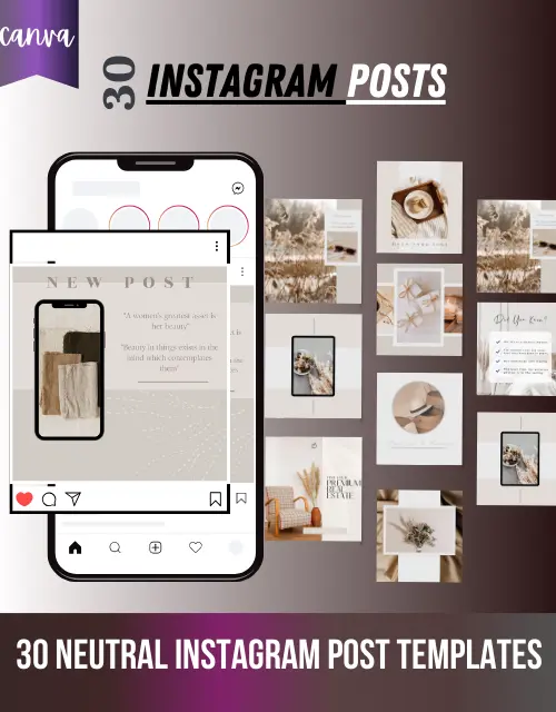 Neutral Instagram Post Templates